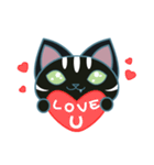 暴れ猫-booli cat（個別スタンプ：35）