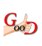 Practical ＆ Lovely sign language texture（個別スタンプ：2）