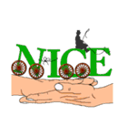 Practical ＆ Lovely sign language texture（個別スタンプ：8）