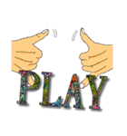 Practical ＆ Lovely sign language texture（個別スタンプ：16）
