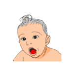 Practical ＆ Lovely sign language texture（個別スタンプ：28）