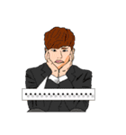 Practical ＆ Lovely sign language texture（個別スタンプ：36）