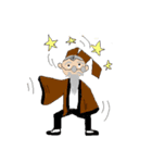 Scholar＆autumn grandfather（個別スタンプ：34）