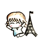 V: C you somewhere in the world.（個別スタンプ：38）