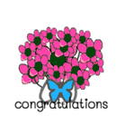 Funny girl with mole（個別スタンプ：1）