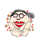 Funny girl with mole（個別スタンプ：25）