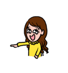 Girl in yellow dress（個別スタンプ：2）