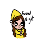 Girl in yellow dress（個別スタンプ：4）