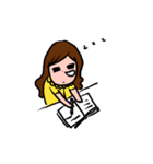 Girl in yellow dress（個別スタンプ：5）