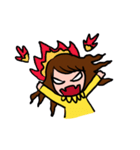 Girl in yellow dress（個別スタンプ：11）