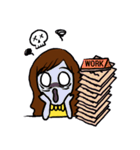 Girl in yellow dress（個別スタンプ：26）