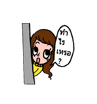 Girl in yellow dress（個別スタンプ：39）