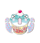 カエルアイスクリーム(にゅ～)（個別スタンプ：2）