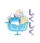 カエルアイスクリーム(にゅ～)（個別スタンプ：16）