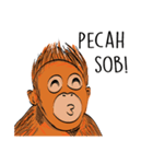 Baby Orangutan (Indonesian)（個別スタンプ：6）