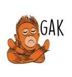 Baby Orangutan (Indonesian)（個別スタンプ：8）