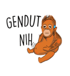 Baby Orangutan (Indonesian)（個別スタンプ：21）