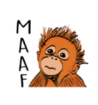 Baby Orangutan (Indonesian)（個別スタンプ：25）