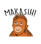 Baby Orangutan (Indonesian)（個別スタンプ：27）