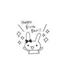 リボンのうさちゃん（個別スタンプ：1）