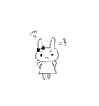 リボンのうさちゃん（個別スタンプ：6）