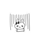 リボンのうさちゃん（個別スタンプ：7）