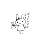 リボンのうさちゃん（個別スタンプ：13）