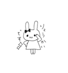 リボンのうさちゃん（個別スタンプ：14）