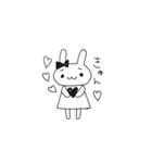 リボンのうさちゃん（個別スタンプ：17）