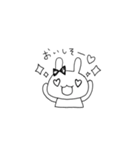 リボンのうさちゃん（個別スタンプ：21）