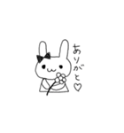 リボンのうさちゃん（個別スタンプ：36）