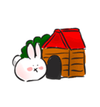 Cute white bunny（個別スタンプ：23）