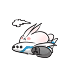 Cute white bunny（個別スタンプ：27）