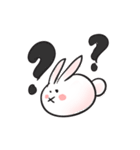 Cute white bunny（個別スタンプ：32）