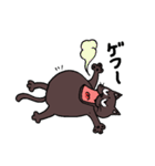 ブラックねこ（個別スタンプ：2）