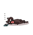 ブラックねこ（個別スタンプ：22）