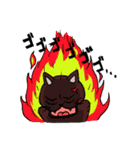 ブラックねこ（個別スタンプ：23）