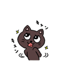 ブラックねこ（個別スタンプ：24）