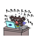 ブラックねこ（個別スタンプ：30）