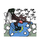 ブラックねこ（個別スタンプ：32）