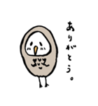 頑張れ！気弱でドジっ子な筆フクロウ君（個別スタンプ：10）