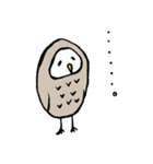 頑張れ！気弱でドジっ子な筆フクロウ君（個別スタンプ：20）