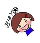 部活女子 サッカー編（個別スタンプ：1）