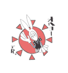 チョキ兎（個別スタンプ：1）