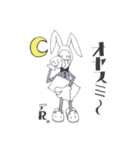 チョキ兎（個別スタンプ：2）