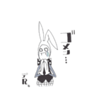 チョキ兎（個別スタンプ：9）