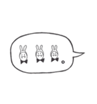 チョキ兎（個別スタンプ：24）