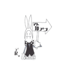 チョキ兎（個別スタンプ：31）