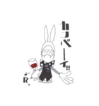チョキ兎（個別スタンプ：37）