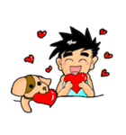 Kevin and cute pup（個別スタンプ：10）